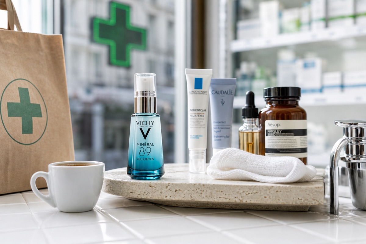 Best French Pharmacy Caffeine Eye Creams 2026