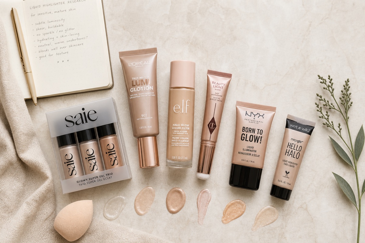 Best Liquid Highlighter for Sensitive Skin in 2026: 10 Mature-Skin Picks
