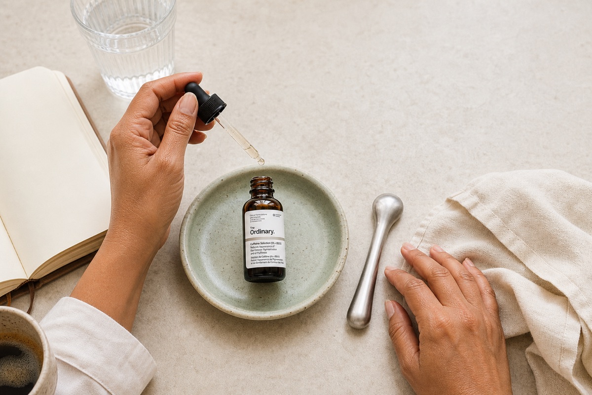 Caffeine Eye Cream Ingredient Checklist for Under-Eye Puffiness