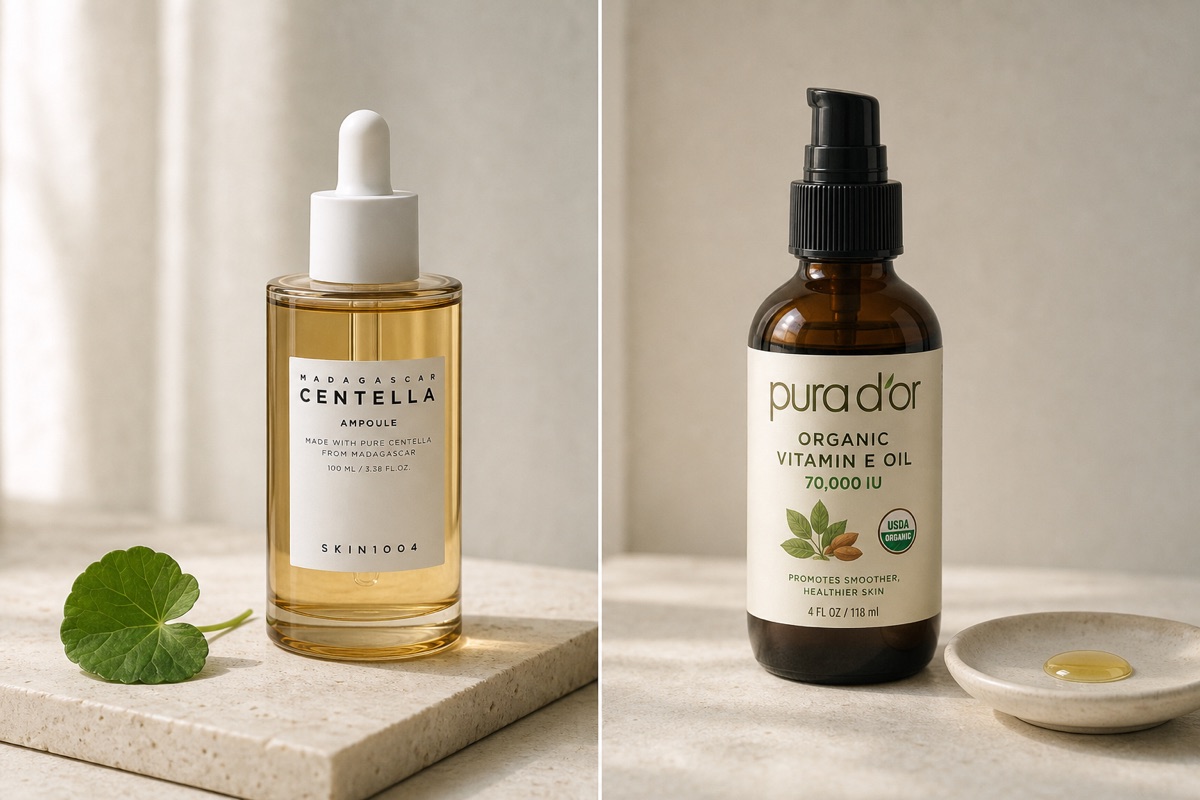 Centella Asiatica Products vs Vitamin E Serums for Sensitive Skin