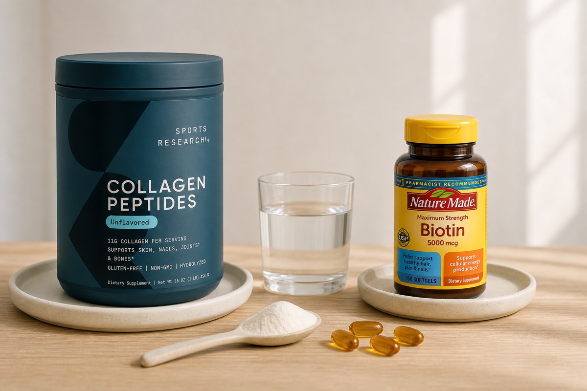 Collagen Peptide Powders vs Biotin Supplements for Sensitive Skin