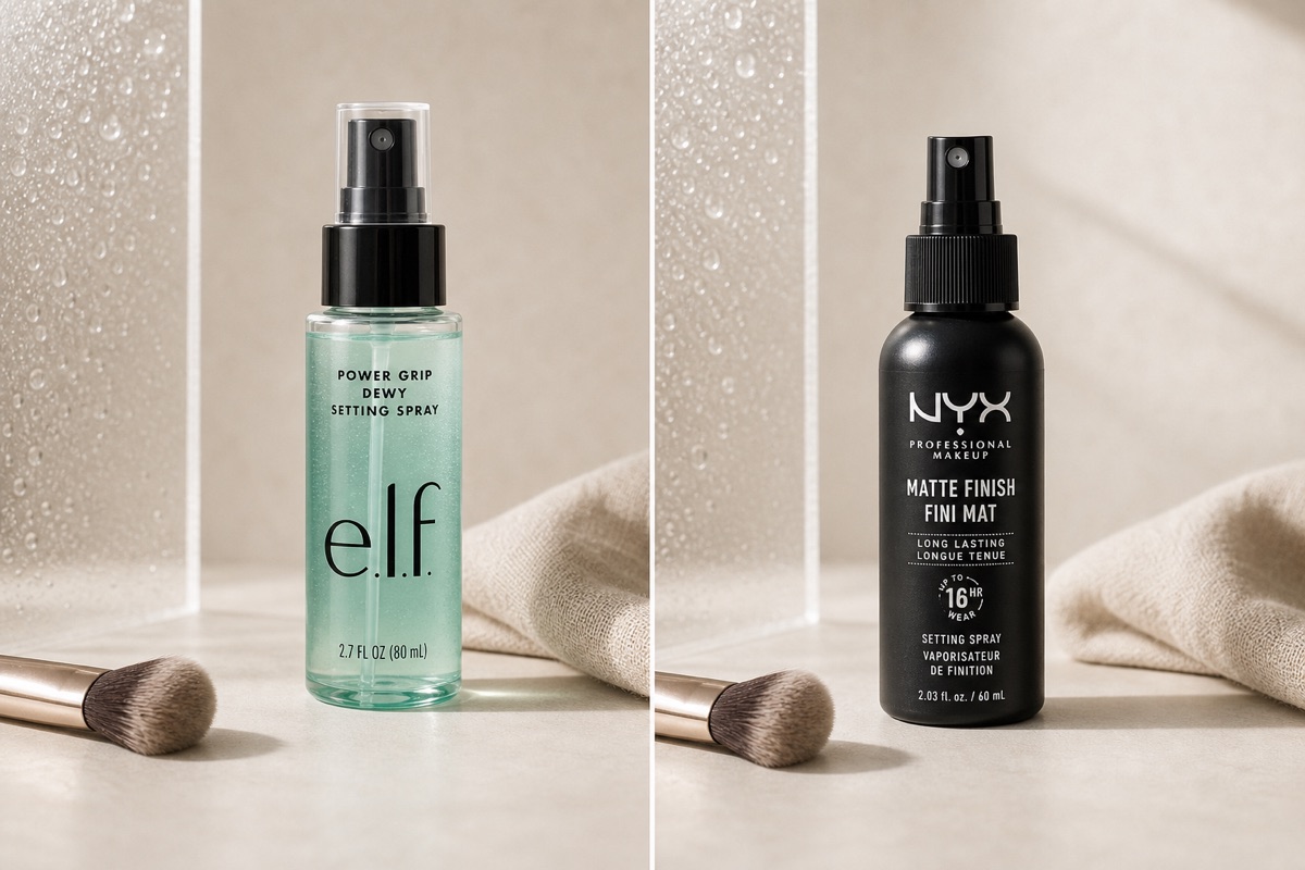 BeautySift editorial hero — Cream Setting Spray vs Powder Setting Spray for Fine Lines in 2026