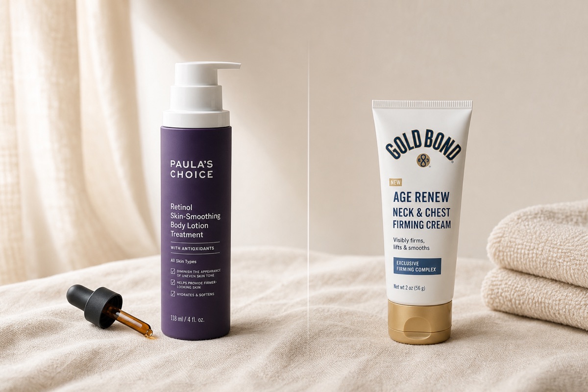 Decolletage Cream vs Retinol Body Lotion for Fine Lines in 2026