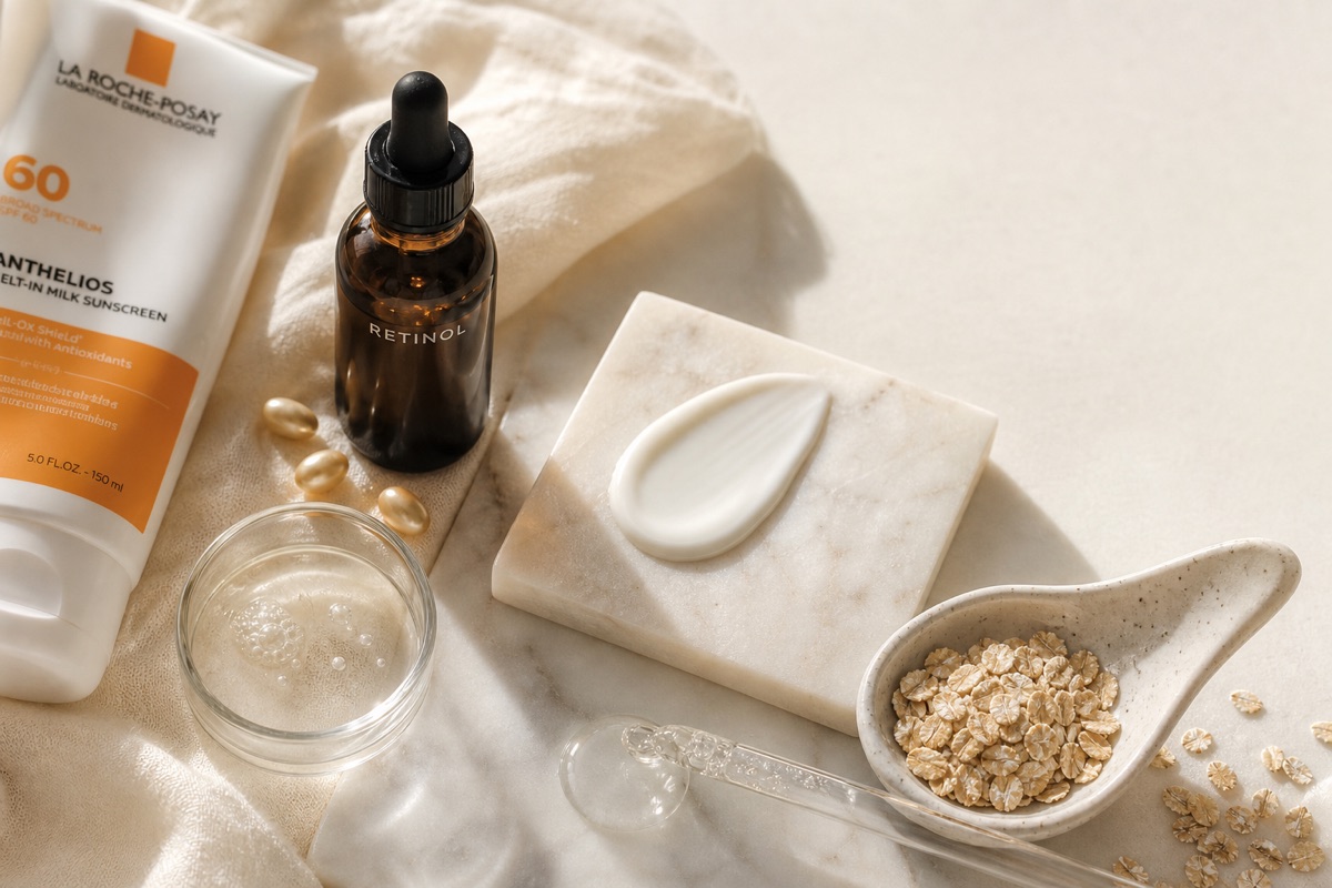 Decolletage Treatments Ingredient Checklist for Sun Damage and Fine Lines