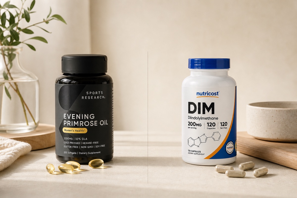 Evening Primrose Oil vs DIM Supplements for Fine Lines