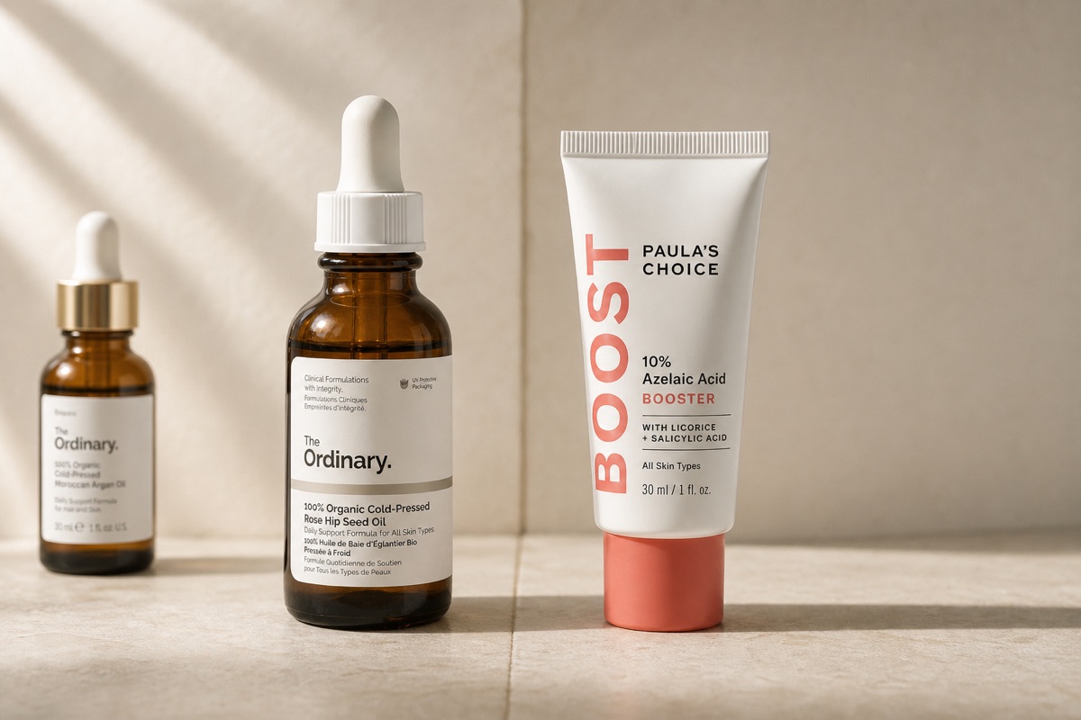 Face Oils vs Azelaic Acid: Rosehip and Argan Compared With Azelaic Products