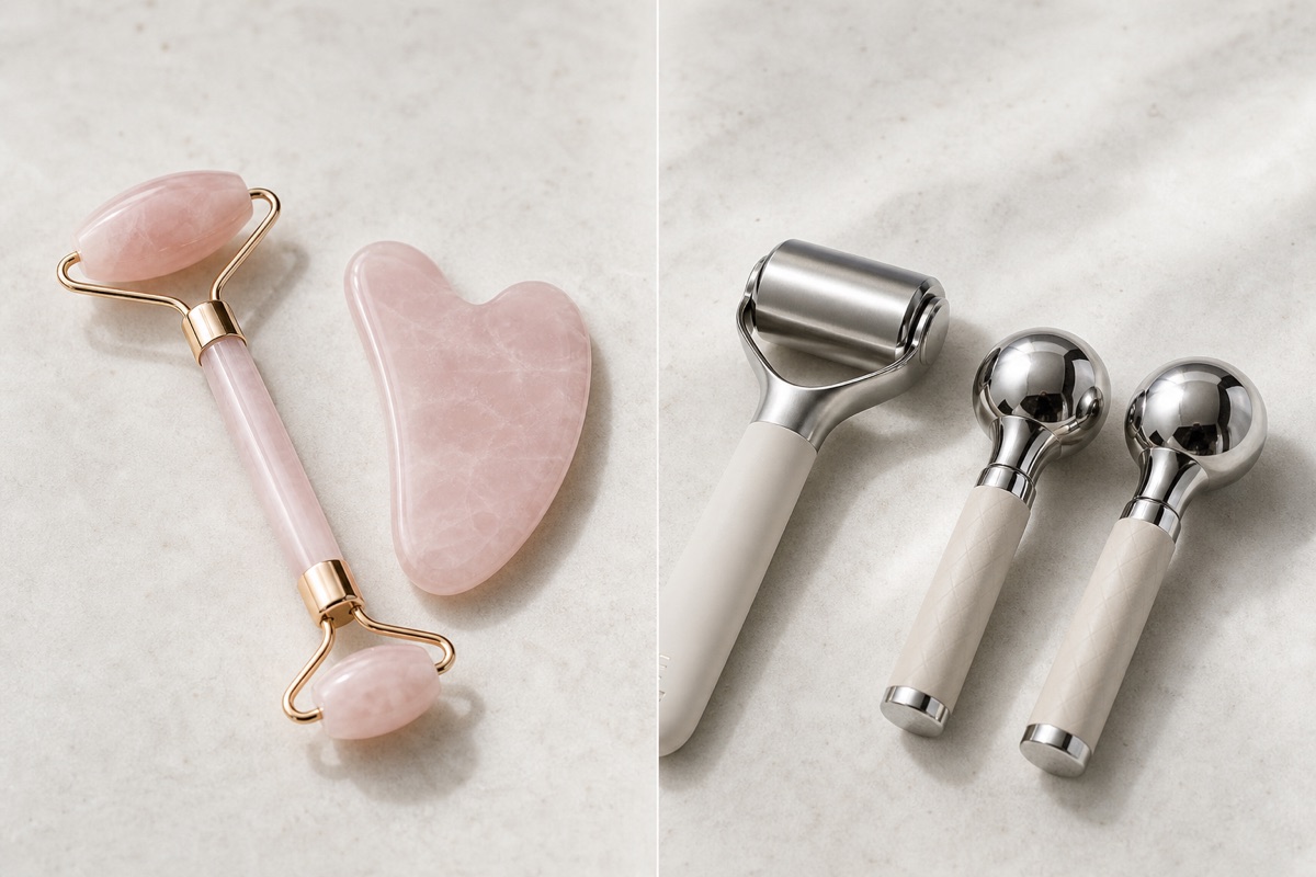 Face Rollers vs Cryo Balls: Jade, Quartz, and Facial Coolers Compared