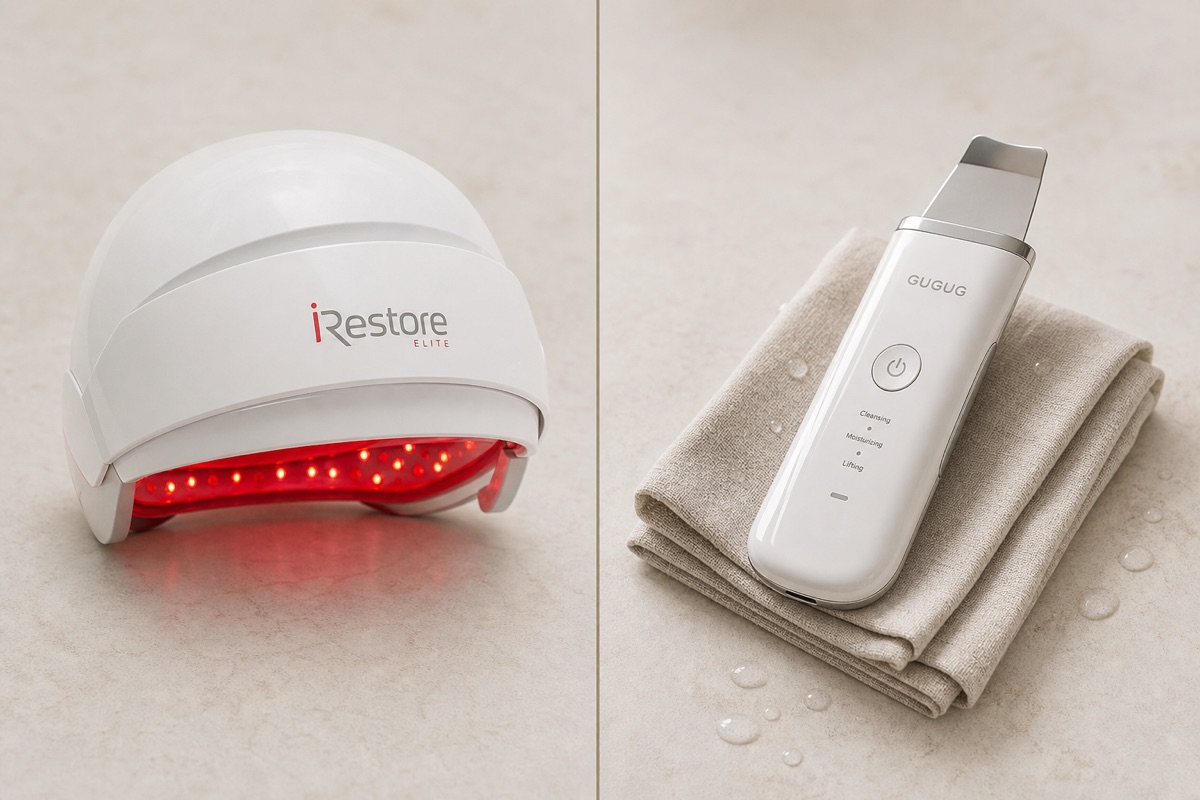 Hair-Growth Laser Caps vs Ultrasonic Skin Scrubbers for Fine Lines