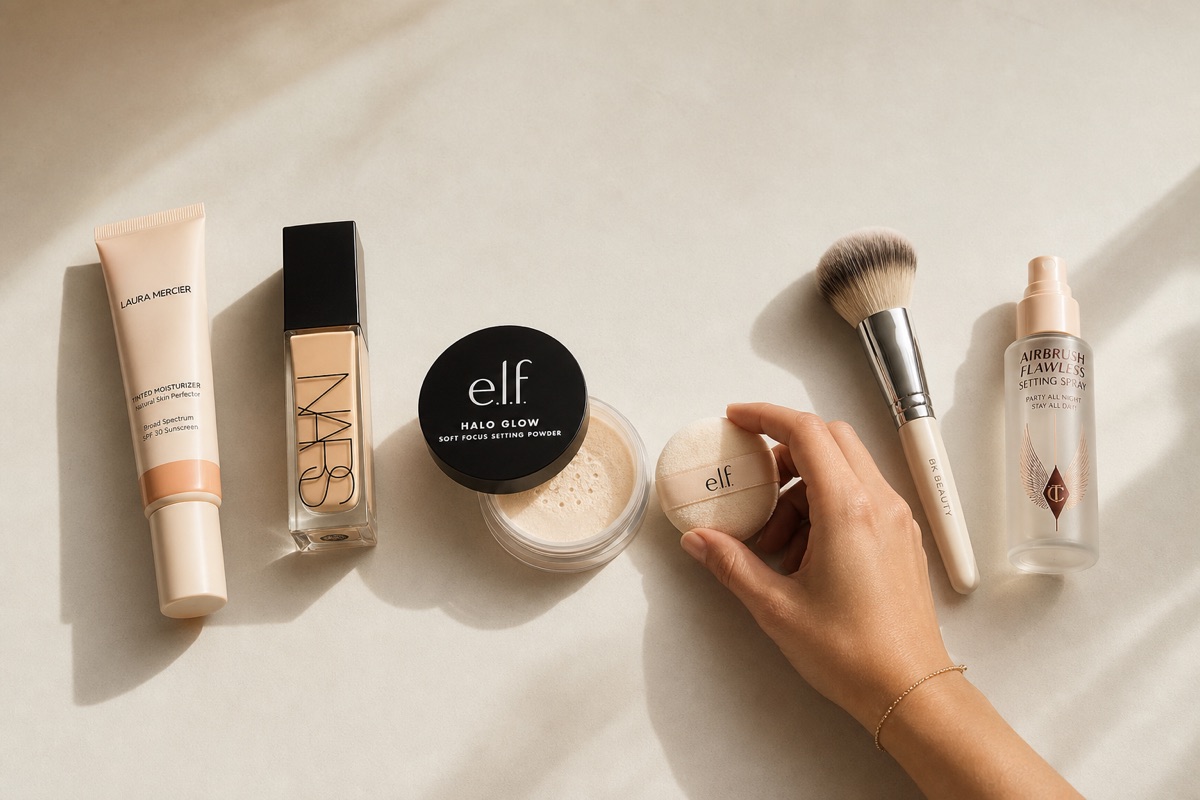 BeautySift editorial hero — How to Apply Setting Powder Without Settling in Fine Lines