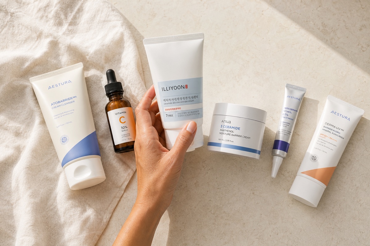 How to Layer Ceramide Moisturizers With Retinol, Vitamin C, Acids, and SPF