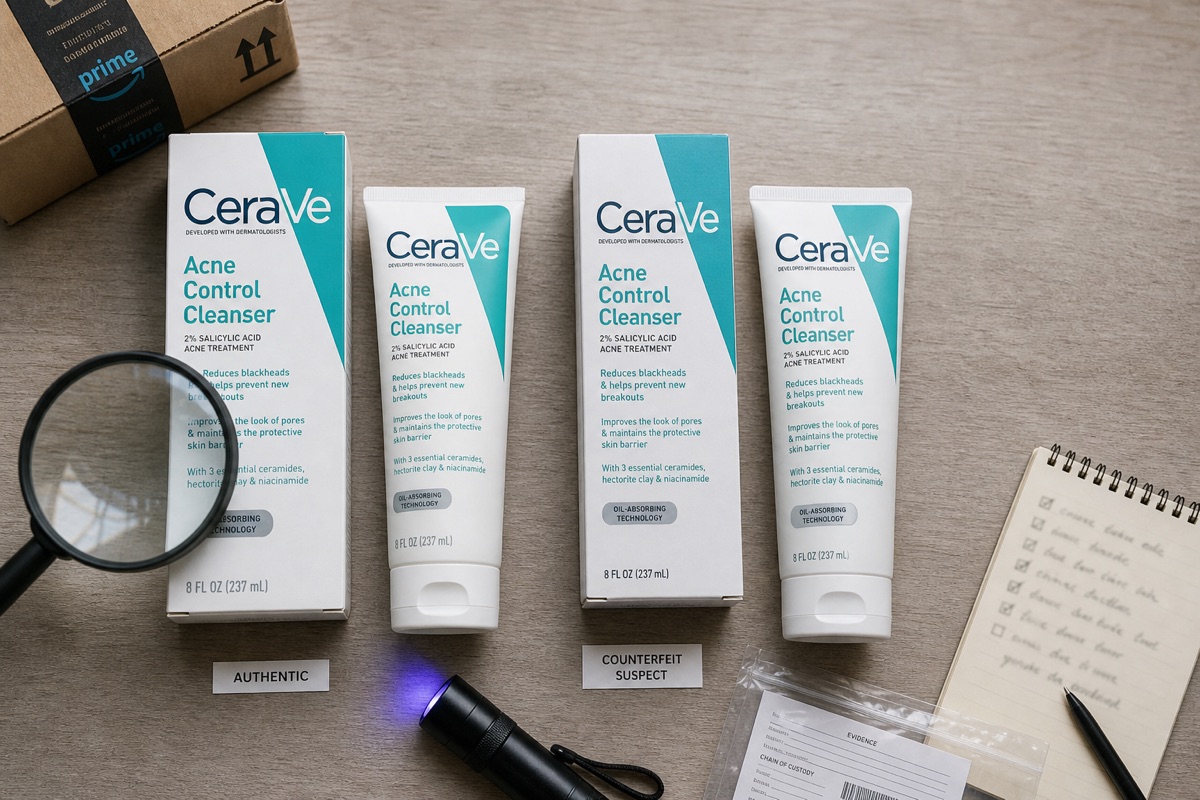 How to Spot a Fake Gel Face Cleanser on Amazon