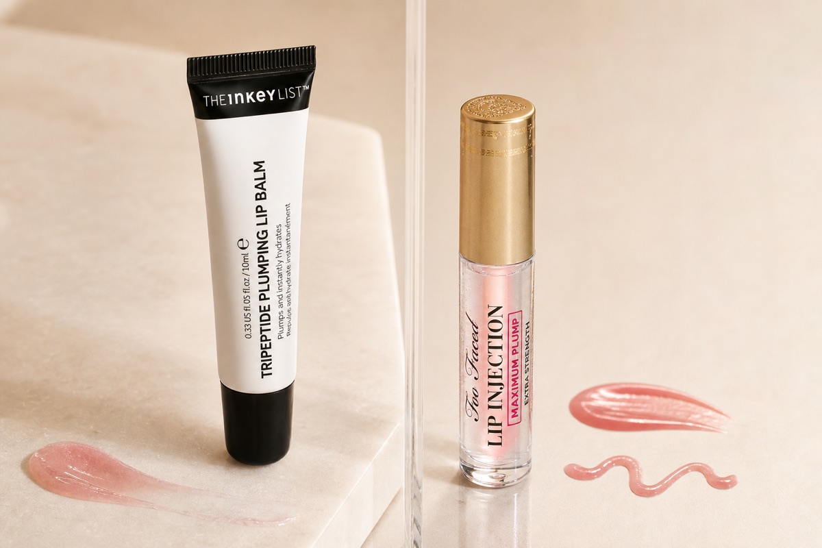 BeautySift editorial hero — Lip Plumper vs Alternative Active for Fine Lines in 2026