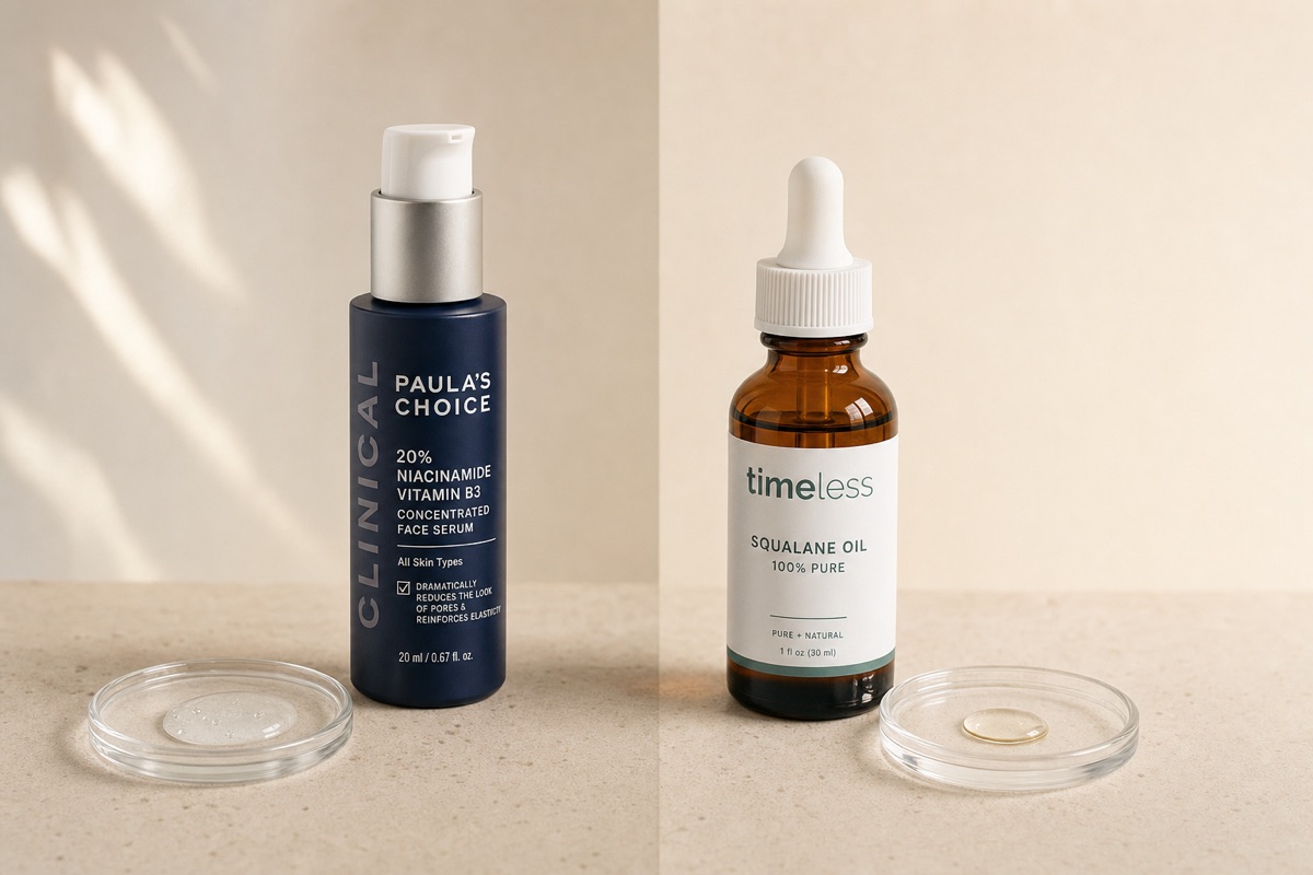Niacinamide Serums vs Squalane Oils for Fine Lines